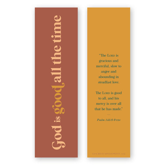 God Is Good All the Time Bible Verse Bookmark