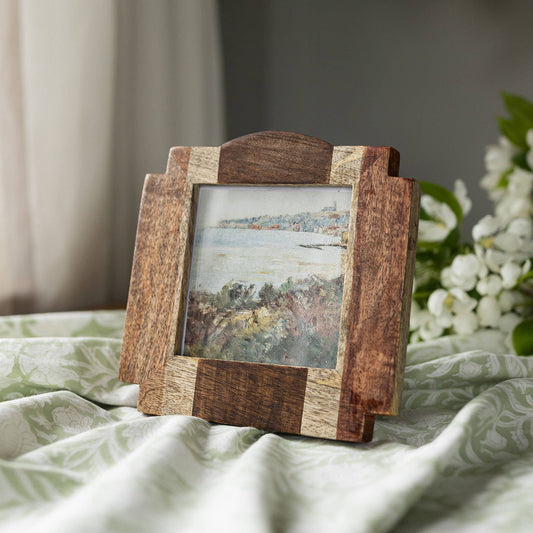 4x4 Florence Photo Pieced Wood Picture Frame - Purpose + Passion Boutique