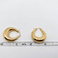 Geometric Gold-Plated Huggies