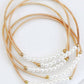 Boho Layered Spring Coil Guitar String Bracelet Set