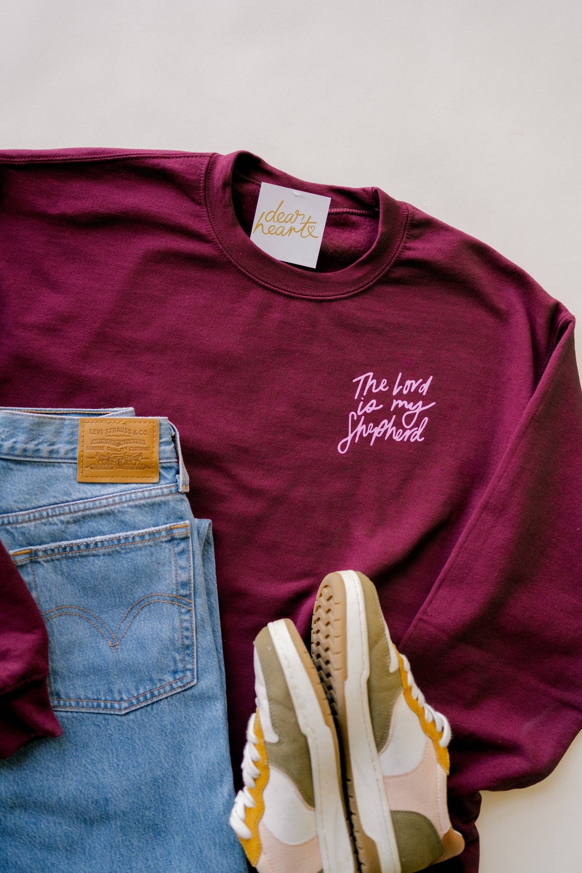 The Lord Is My Shepherd Pullover - Maroon