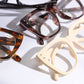 Wide Frame Glitter Side Reading Glasses