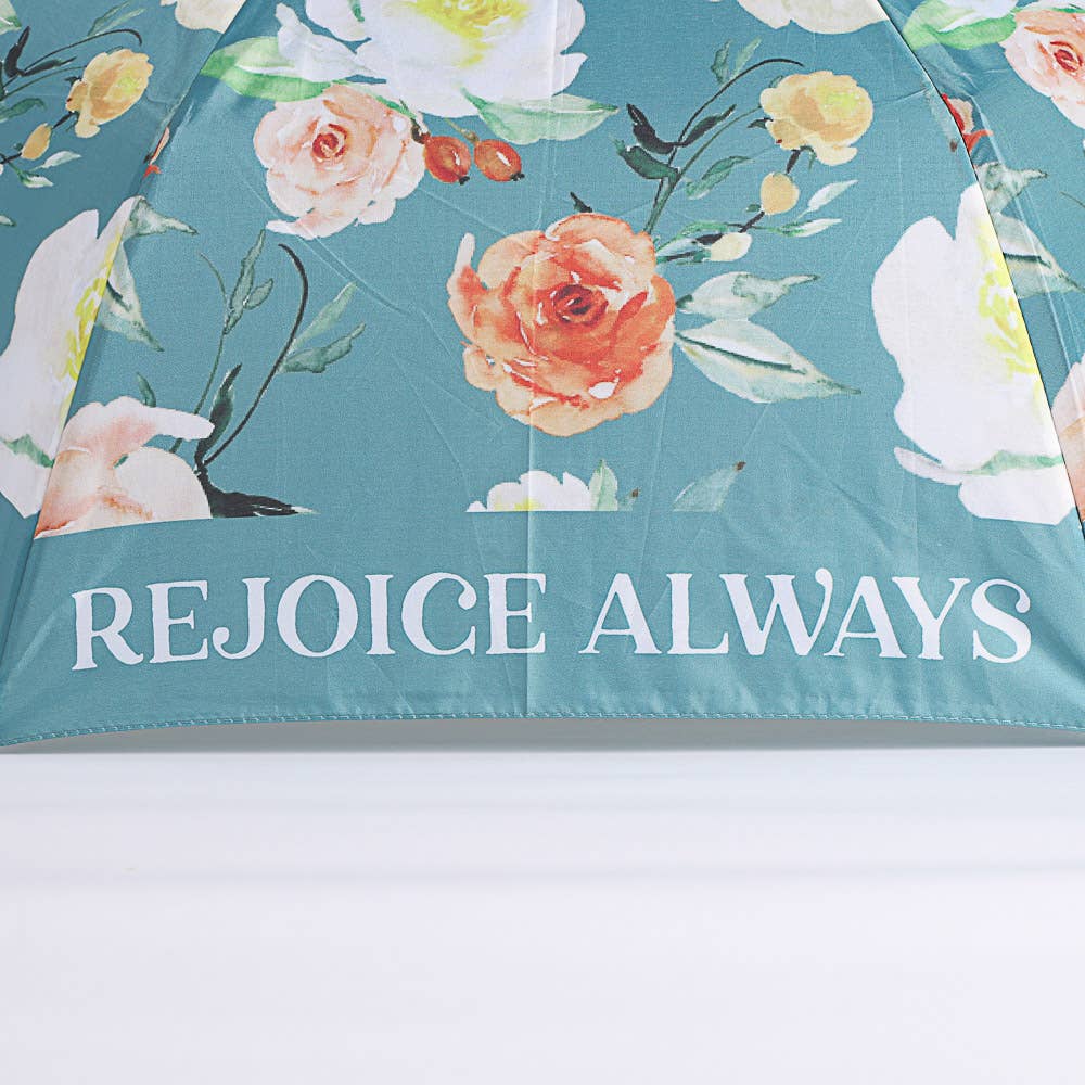 Rejoice Always Compact Umbrella -