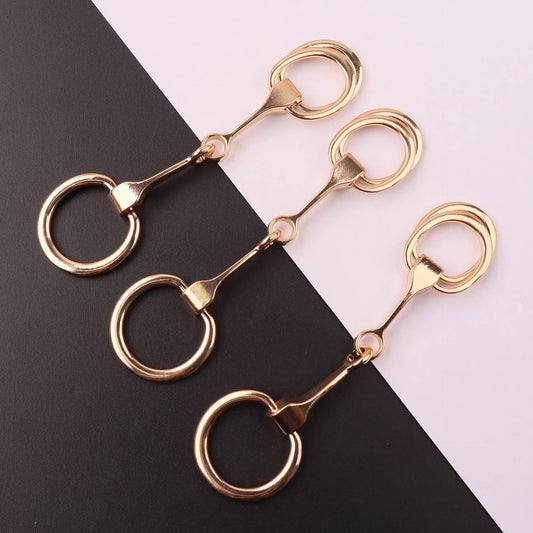 Western Horse Hoof Gold Alloy Scarf Slide