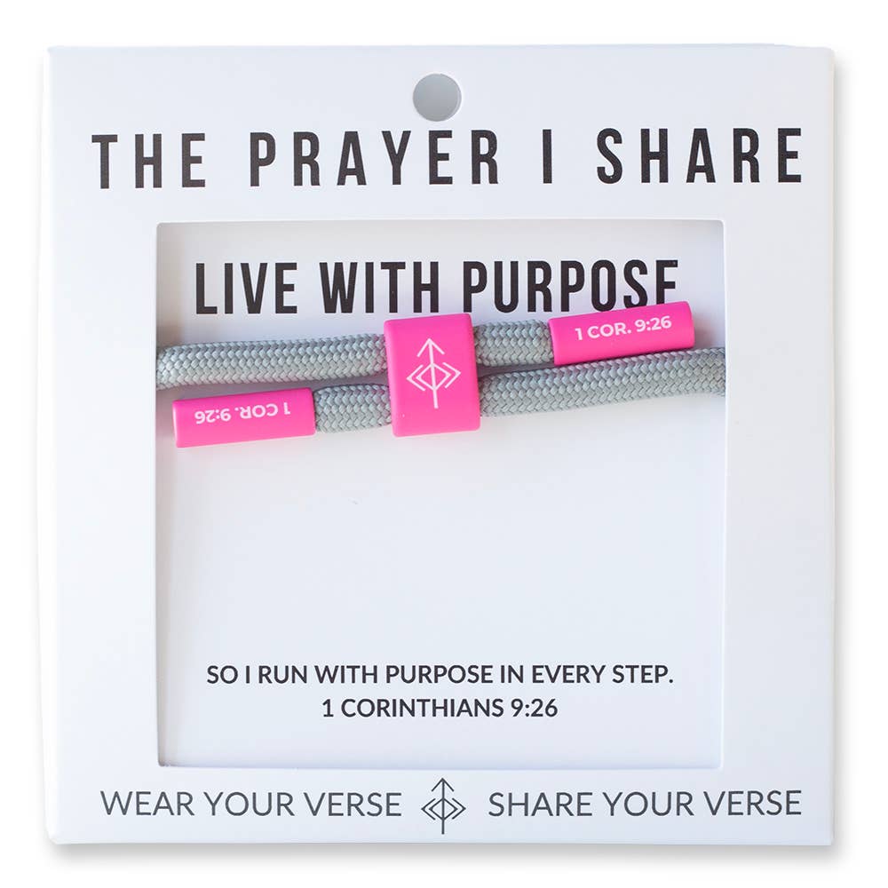 LIVE WITH PURPOSE Bracelet Cord Bracelet
