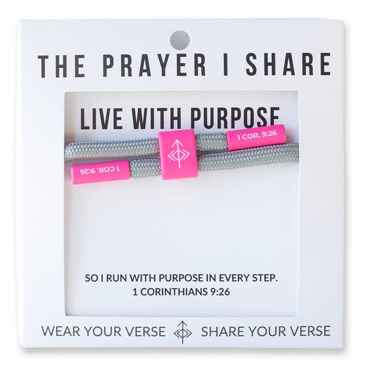 LIVE WITH PURPOSE Bracelet Cord Bracelet