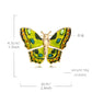 Vivid Green Enamel Butterfly Brooch