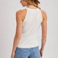 Halter Neck Knit Tank Top