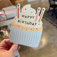 Birthday Cupcake die-cut folded Greeting Card