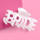 Bride Word Claw Clip