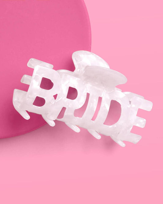 Bride Word Claw Clip