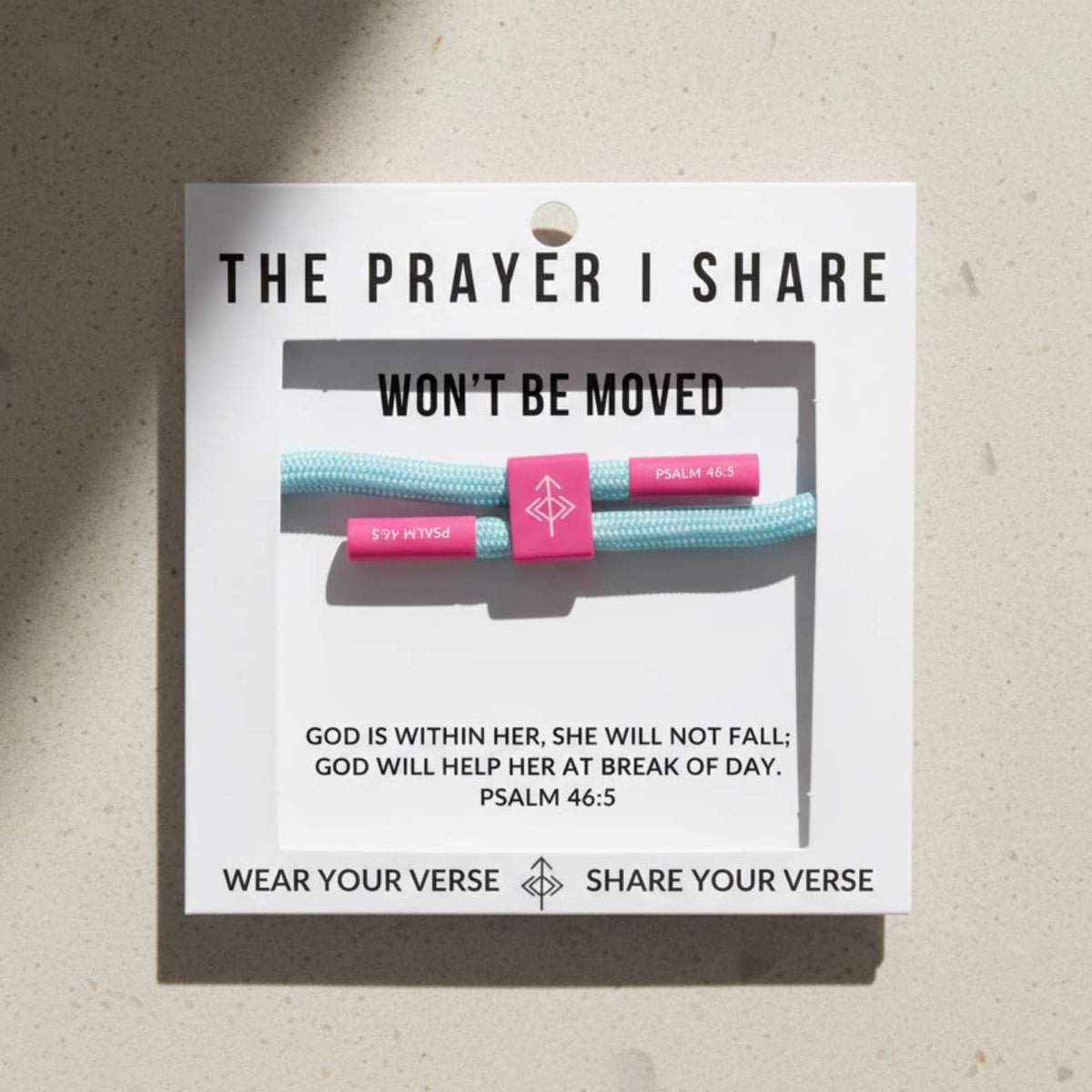 WON'T BE MOVED Christian Cord Bracelet