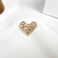Heart Diamond Brooch