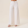 Cream Wide Leg Pants