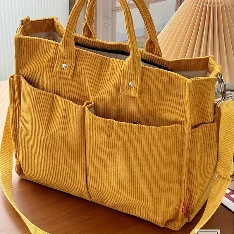 Everyday Corduroy Tote Bags
