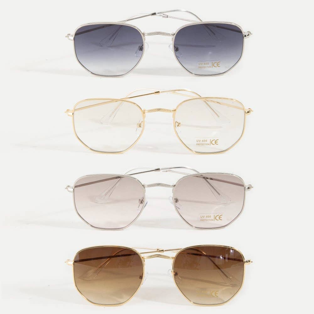 UV Protection Metal Frame Sunglasses