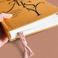 Vintage Key Charm Blush Braided Bookmark