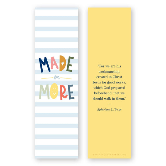Made for More Bible Verse Bookmark