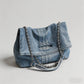 Denim Blue Tote Bag