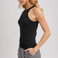 Halter Neck Knit Tank Top