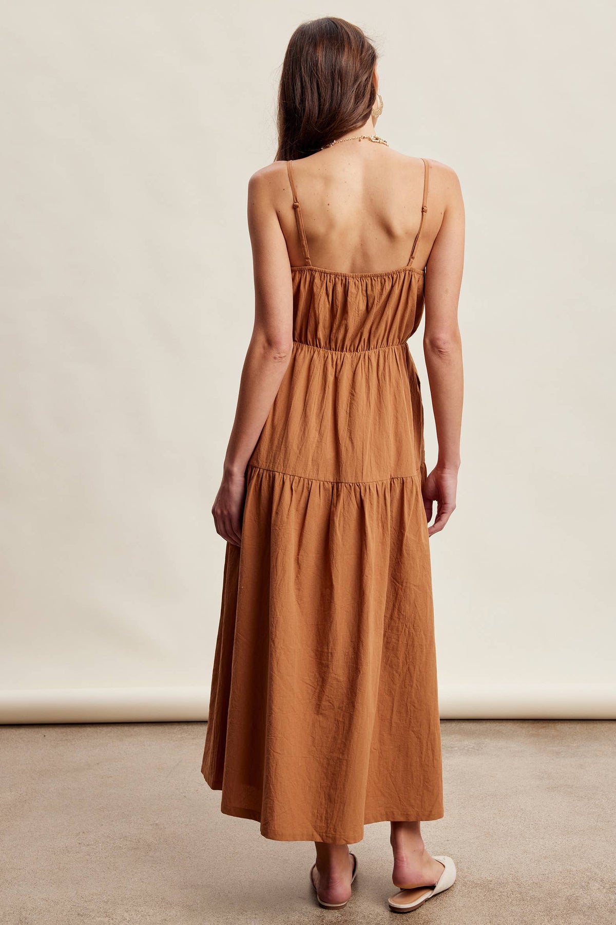 Embroidered Lace Vest & Sleeveless Midi Dress Set