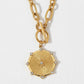 Gold Starburst Pendant Necklace
