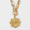 Gold Starburst Pendant Necklace