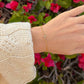 Dainty Gem Cross Link Bracelet