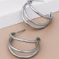 Tarnish-Resistant Waterproof Stainless Steel Hoop Earrings