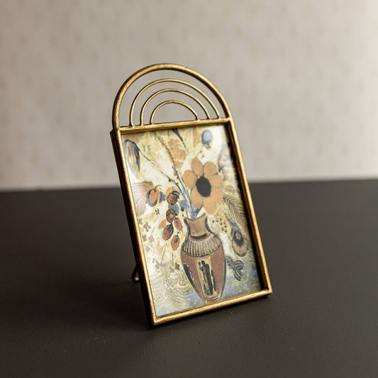 5x7 Photo Brass Arched Picture Frame Metal - Purpose + Passion Boutique