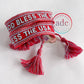GOD BLESS THE USA Tassel Bracelet