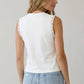 Grommet Ruffle Sleeve Tank Top