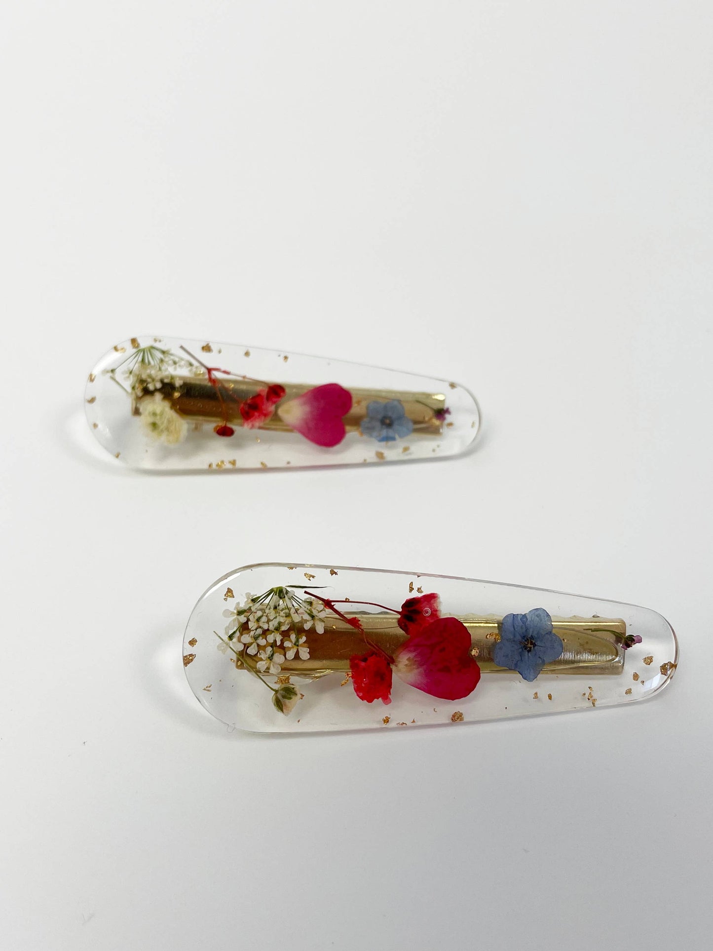 Real Pressed Flowers Hair Clip