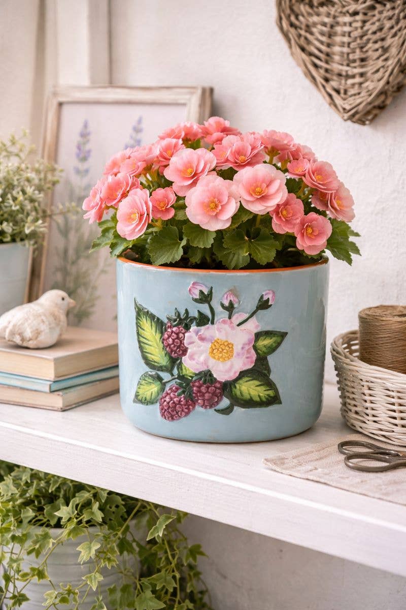 Floral & Berry Planter