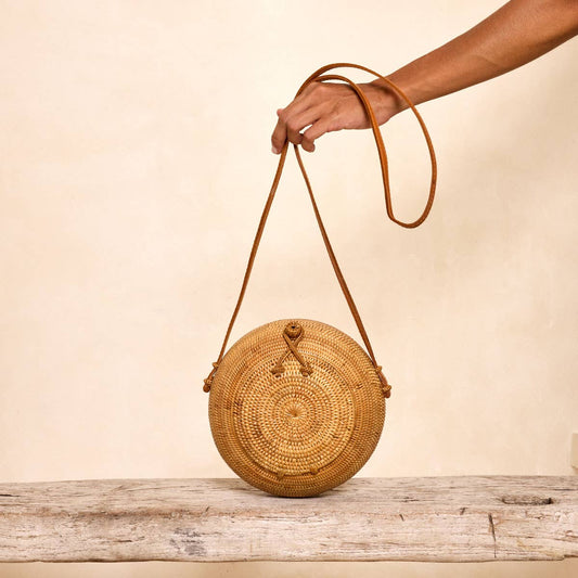 Ata Vine Round Crossbody Canteen Bag