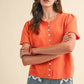 Short Sleeve Sweater Cardigan