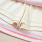 Sachet Pink Striped Sleeveless Polo Two-Piece Set