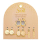 Rose Quartz/Love/Gold Interchangeable Charm Earrings