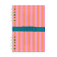 Stripes Harper Split-Spiral Notebook & Pen Set