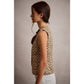 Cream Floral Scallop Edge Vest
