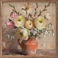 Floral Bouquet Framed Art 12x12