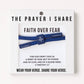 FAITH OVER FEAR Christian Cord Bracelet