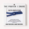 FAITH OVER FEAR Christian Cord Bracelet