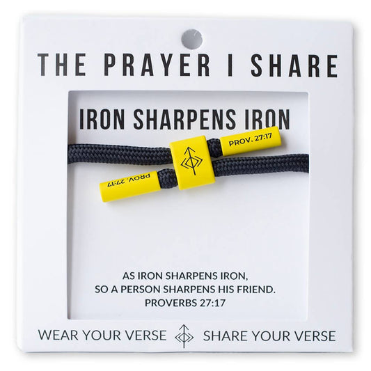 IRON SHARPENS IRON Bracelet Cord Bracelet