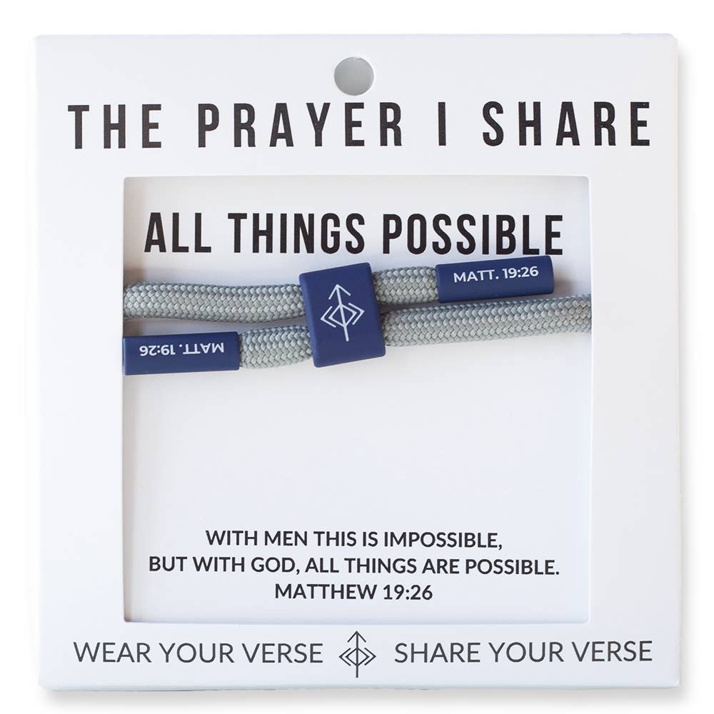 ALL THINGS POSSIBLE Cord Bracelet