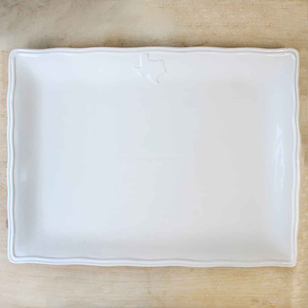 Texas White Platter