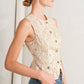 Light Peach Woven Vest