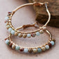 Boho Sea Sediment Jasper Stone Beaded Earrings