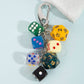 Mixed Seven Dice Chain Bag Charm