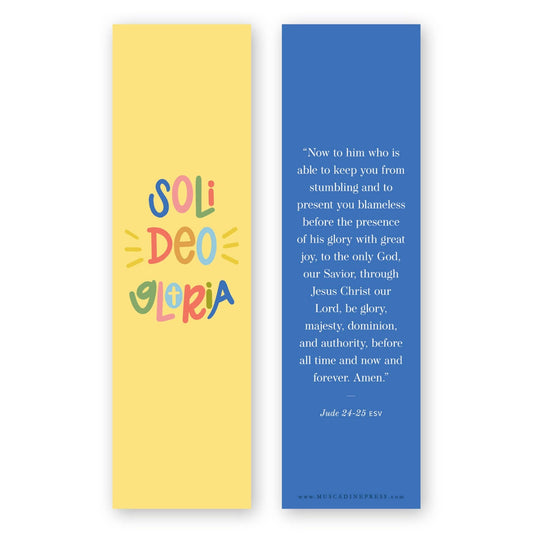 Soli Deo Gloria Bible Verse Bookmark